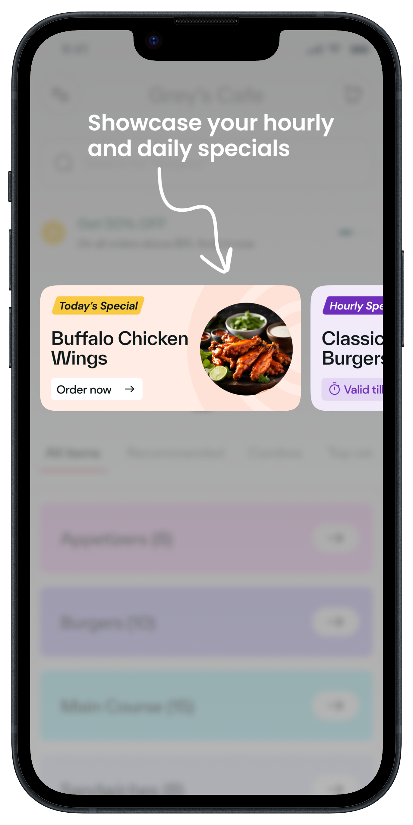 The Beautiful menu